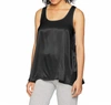 Pj Harlow Laura Satin Tank In Black