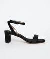 Pelle Moda Moira Pavé Crystal Block Heel Sandal In Black