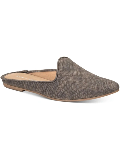 Sun + Stone Ninna Womens Faux Leather Padded Insole Mules In Multi