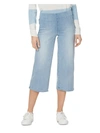 Nydj Womens Denim Wide Leg Capri Jeans In Multi