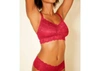 Cosabella Curvy Bralette In Deep Ruby In Multi
