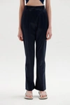 Eenk Silon Straight Pants In Navy In Blue