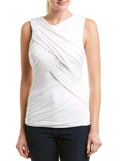Bailey44 Diana Drape Front Top In White