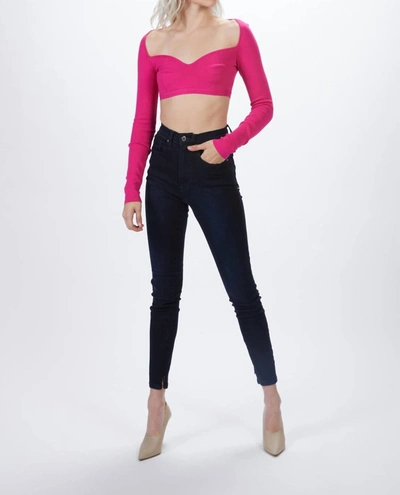 Zeynep Arcay Princess Knit Bra In Fuschia In Pink