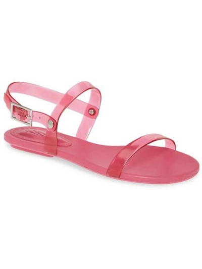 Schutz Kailamy Womens Flat Clear Ankle Strap In Pink
