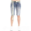 Cult Of Individuality Belted Rocker Slim Fit Denim Shorts In Multi
