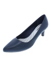 Easy Street Pointe Womens Padded Insole Almond Toe Dress Pumps In Blue