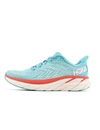 Hoka Women's Clifton 8 Running Shoes - Wide Width In Aquarelle/eggshell Blue In Multi