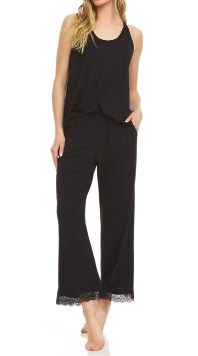 Flora Nikrooz Stephanie Iic Pajama Set In Black