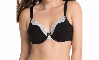 Curvy Couture Luxury Cotton Unlined Underwire In Black