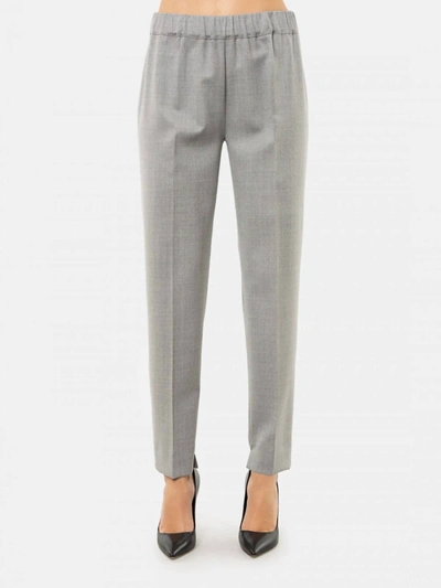 D-exterior Pull-on Lightweight Wool Pant In Grey