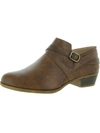 Lifestride Adley Womens Padded Insole Stacked Heel Clogs In Brown