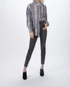 Smythe Poet Blouse In Grey Snake In Grey