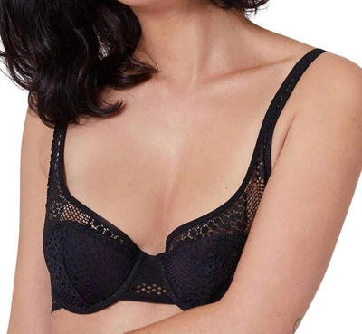 Simone Perele Urban Push Up Bra In Black In Gem Black