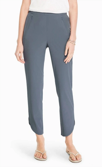 Nic + Zoe Shirt Tail Tech Stretch Pant In Slate In Grey