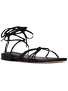 NINE WEST MINUS 3 WOMENS FAUX LEATHER ANKLE STRAP GLADIATOR SANDALS