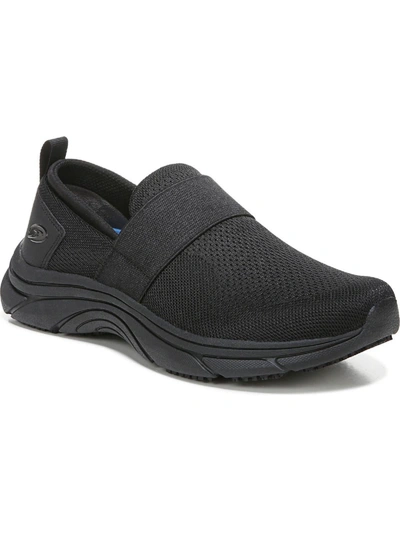 Dr. Scholl's Shoes Got It Gore Womens Slip On Comfort Work And Safety Shoes In Black
