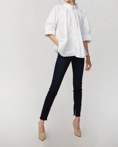 Weworewhat High Rise Skinny Ankle Zip Jeans In Mercer In Blue