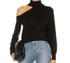 L AGENCE EASTON SWEATER IN BLACK