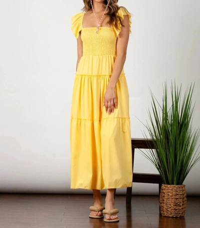Lucca Yudith Maxi Dress In Yellow