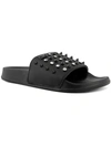 Juicy Couture Slone Womens Studded Open Toe Slide Sandals In Black