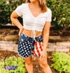 WITH LOVE AMERICANA SHORTS IN STARS & STRIPES
