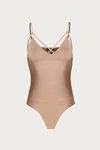 Afrm Cole Bodysuit In Sienna In Gold
