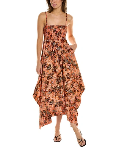 A.l.c Adriana Printed Handkerchief Maxi Dress In Multi