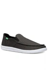 SANUK MEN'S HI FIVE SLIP ON IN BLACK