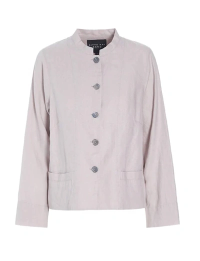 Bitte Kai Rand Lazy Linen Jacket In Ash Pink In Multi