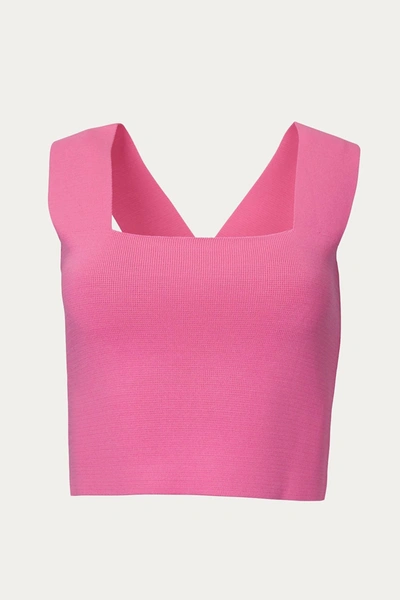 Lucca Calendula Knitted Tank In Pink