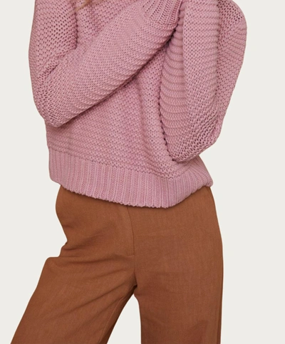 Bec & Bridge Elsa Knit Jumper Sweater In Blush In Pink