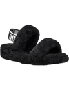 UGG OH YEAH WOMENS SHEARLING OPEN TOE SLIP-ON SLIPPERS