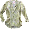 Samudra Frond Button Up Shirt In Yellow