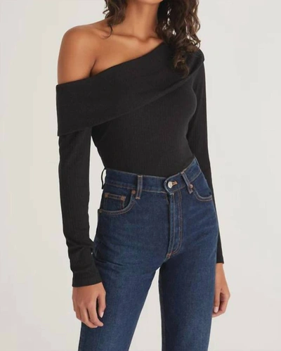 Z Supply Dalia Ruffle Sleeve Top In Black