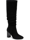 Inc Valdal Womens Leather Block Heel Knee-high Boots In Black