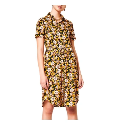 Desoto Wildflower Print Kim Shirt Dress In Multi