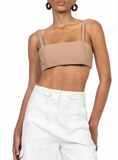Ronny Kobo Bandeau Top In Brown