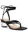 JESSICA SIMPSON SITELLI WOMENS FAUX LEATHER ANKLE STRAP HEELS