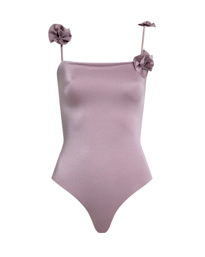 Maygel Coronel Gimani One-piece Swimsuit In Purple