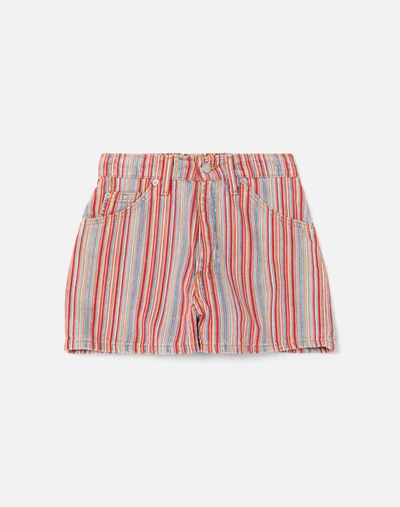 Marketplace 80s Levi's Orange Tab Striped Shorts In Red