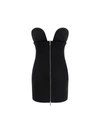 Off-white Bodycon Ablohland Mini Dress With Front Zip