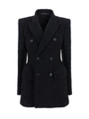 Balenciaga Double-breasted Bouclé Blazer