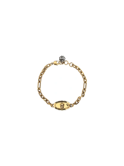 Alexander Mcqueen Chain Bracelet In 0446/0448/crystal