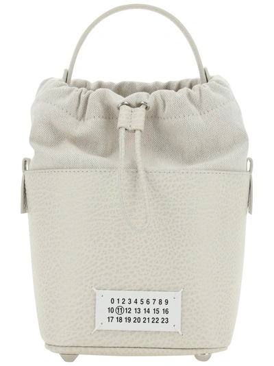 Maison Margiela Hand Bag In White Leather In Cream