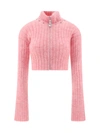 Alessandra Rich Pink Wool Blend Jumper