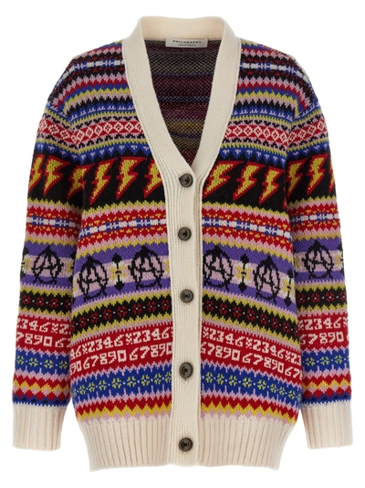 Philosophy Cardigan Intarsio All Over Sweater, Cardigans Multicolor