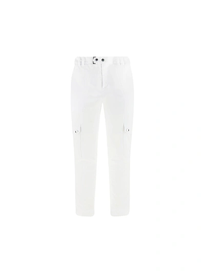 Les Hommes Cargo Pants In White