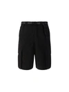 Off-white Ss22 Industrial Solid Color Belt Casual Shorts Black