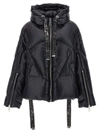 Khrisjoy Black Down Jacket With Branded Drawstring